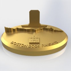Support médaille édition Boston personnalisé / Impression 3D