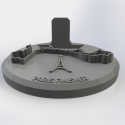 Support médaille édition Paris personnalisé / Impression 3D 2