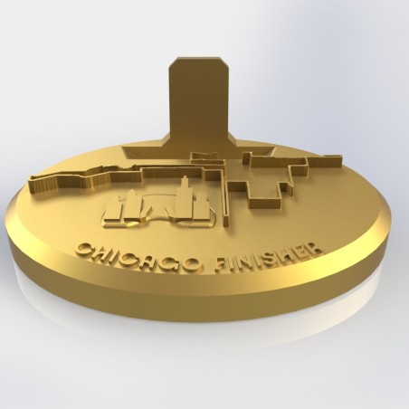 Support médaille édition Chicago personnalisé / Impression 3D