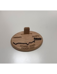 Support médaille édition Paris personnalisé / Bois